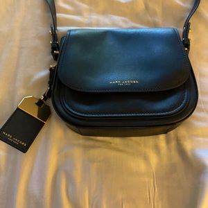 Marc Jacobs Black Leather Crossbody Handbag